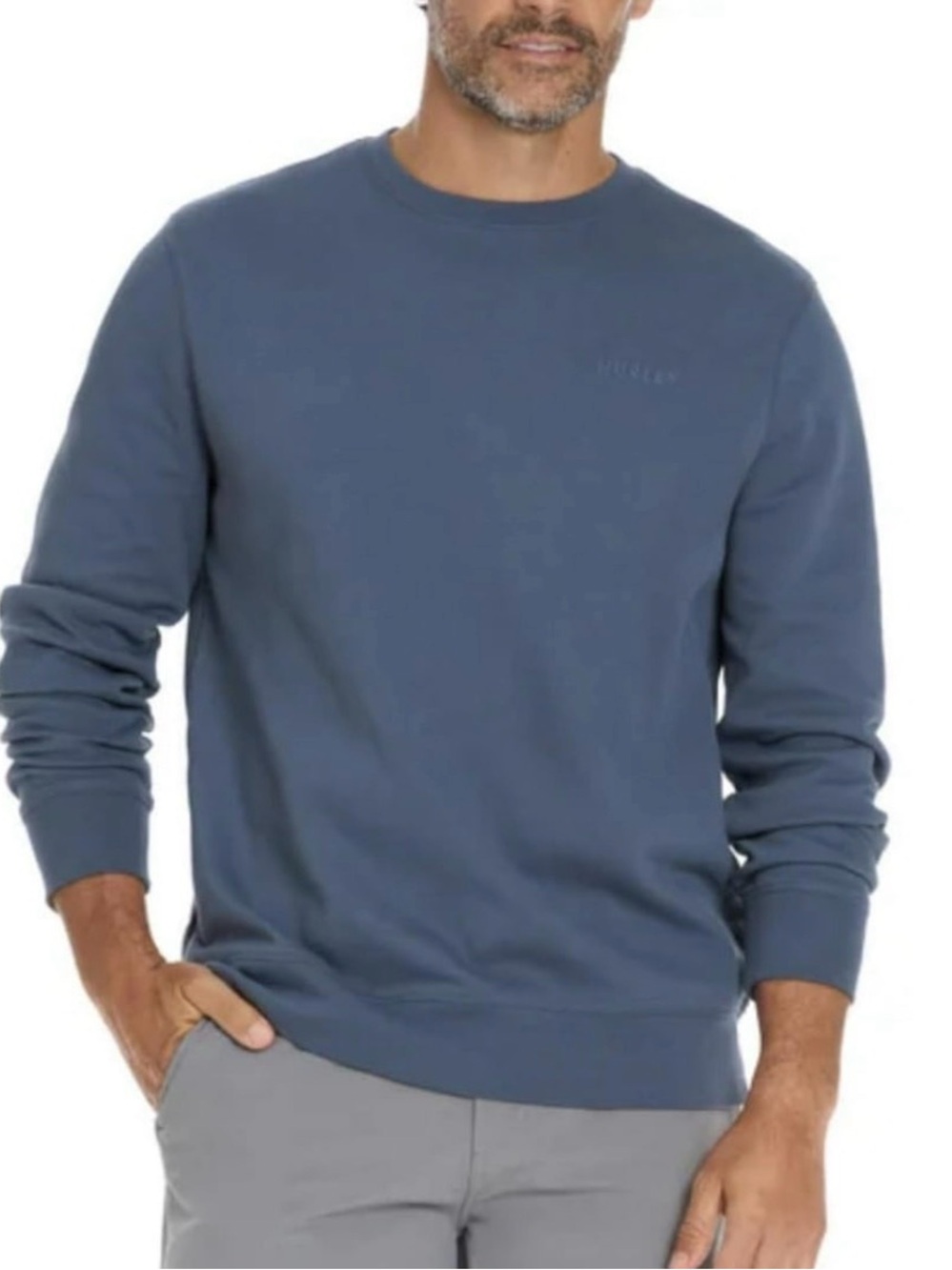 Men’s Hurley blue crew neck sweatshirt size large